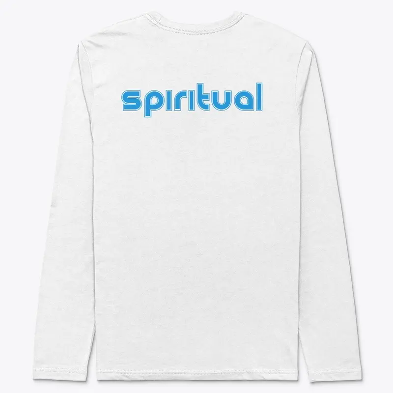 Men Tee Spiritual in blue