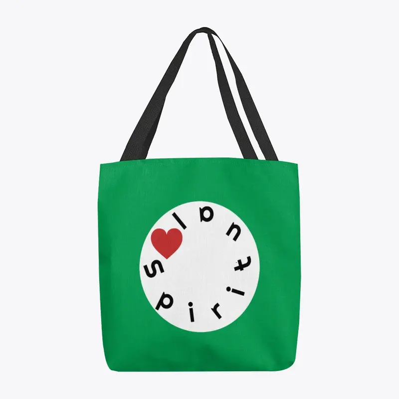 Spiritual theme bag love heart