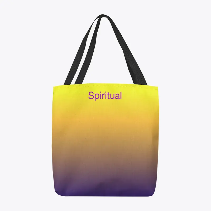 Yellow Purple Spiritual Tote Bag