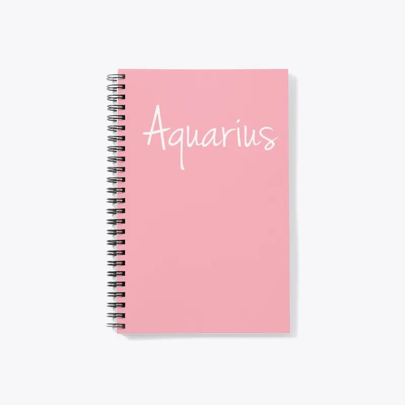 Zodiac Aquarius Notebook