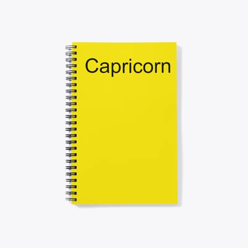 Zodiac Capricorn Notebook